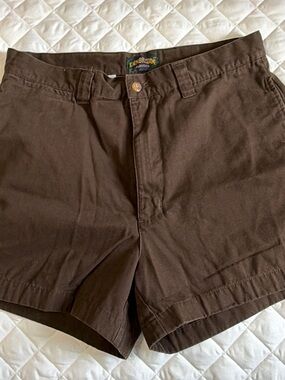 Vintage Cambridge Classics Men's Chocolate Brown Shorts - size 34